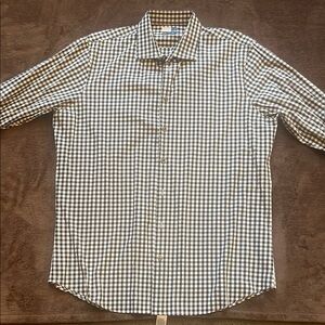 14th & Union Black and White Casual Button Down Shirt